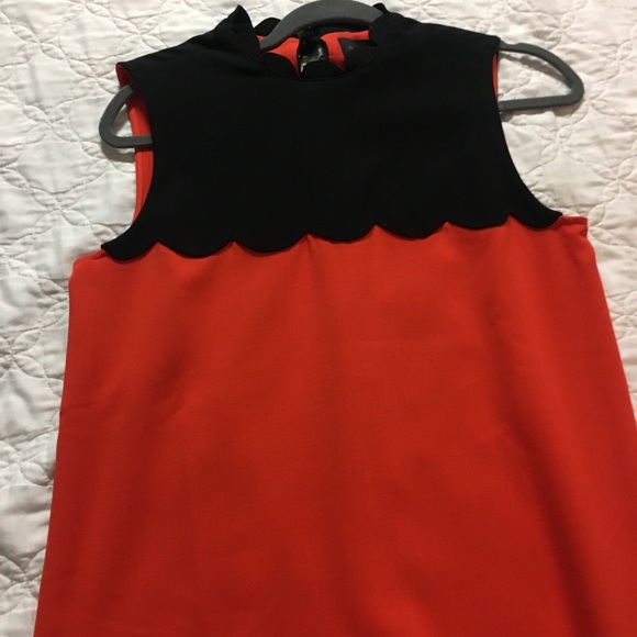 Orange and black dress - Picture 5 of 5